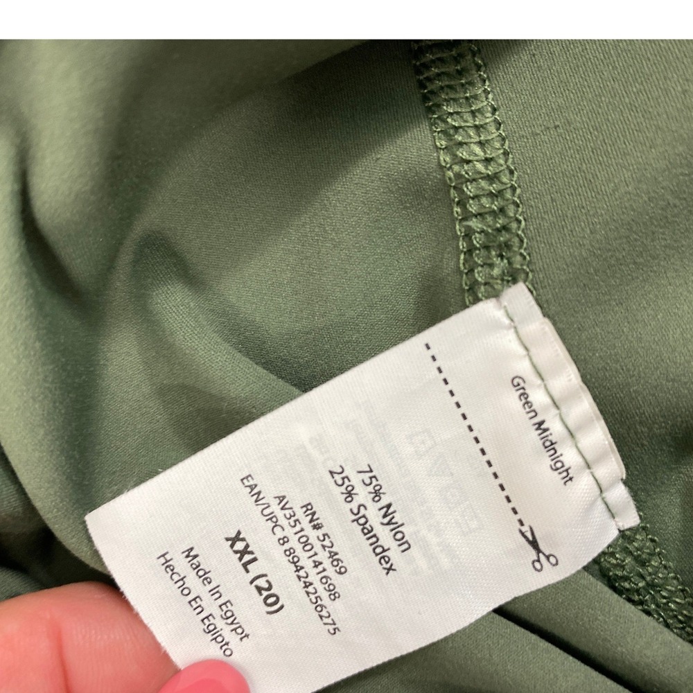 Avia Pants Womens XXL Green  Flare Leg High Rise Athletic Yoga Leggings Casual - Picture 4 of 10